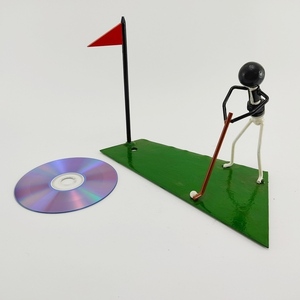 The golfer... - μέταλλο, διακοσμητικά - 4