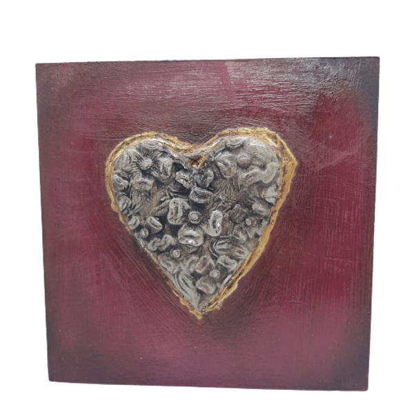 Ανάγλυφη Καρδιά 002 - διακόσμηση, διακοσμητικά