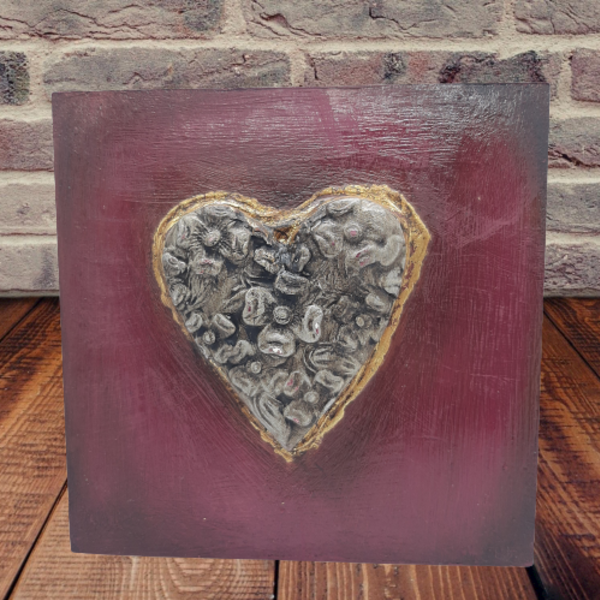Ανάγλυφη Καρδιά 002 - διακόσμηση, διακοσμητικά - 3
