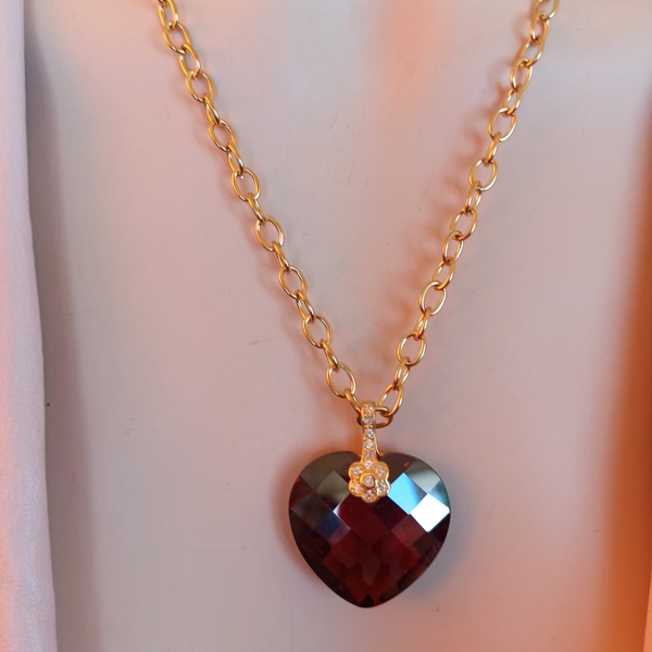 Swarovski καρδιά μενταγιόν με αλυσίδα η Γρανάδα - κοσμήματα - 4