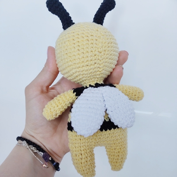 Amigurumi μέλισσα πλεκτό χειροποίητο κουκλάκι - δώρο, λούτρινα, amigurumi - 4