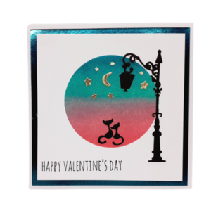 Κάρτα Αγίου Βαλεντίνου - Ερωτευμένες γατούλες - χαρτί, γάτα, αγ. βαλεντίνου, ευχετήριες κάρτες