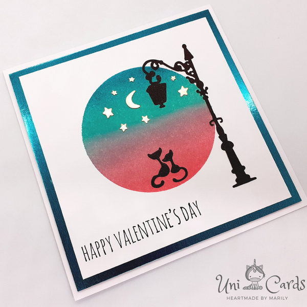 Κάρτα Αγίου Βαλεντίνου - Ερωτευμένες γατούλες - χαρτί, γάτα, αγ. βαλεντίνου, ευχετήριες κάρτες - 2