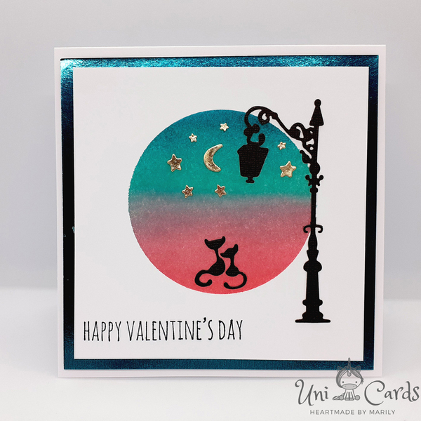 Κάρτα Αγίου Βαλεντίνου - Ερωτευμένες γατούλες - χαρτί, γάτα, αγ. βαλεντίνου, ευχετήριες κάρτες - 3