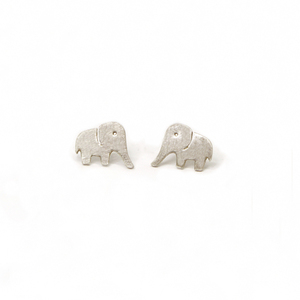 Σκουλαρίκια καρφωτά Ελεφαντάκια 925 ασήμι - ασήμι, ελεφαντάκι, καρφωτά, μικρά
