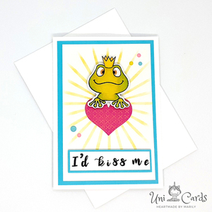 Κάρτα Αγίου Βαλεντίνου - Frog Prince - χαρτί, ευχετήριες κάρτες - 2