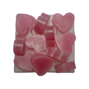 Ξυστό αρωματικό κερί με ροζ καρδούλες HEARTS BOUQUET. - χειροποίητα, κερί, αρωματικά κεριά, κεριά - 3