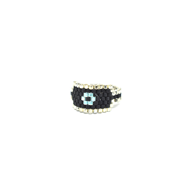 Δαχτυλίδι μάτι με χάντρες Miyuki delica - χάντρες, miyuki delica, μικρά, σταθερά - 4