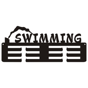 Κρεμάστρα Μεταλλίων απο MDF 40x17 SWIMMING - κρεμάστρες