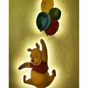 Παιδικό Φωτιστικό Γουίνι το Αρκουδάκι - Winnie the Pooh - κορίτσι, αγόρι, παιδικά φωτιστικά, προσωποποιημένα - 2