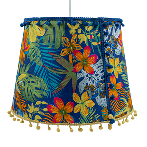 Φωτιστικό οροφής χειροποιητο με θέμα blue tropical Διαστάσεις 30*25*20 Ε27 - πορτατίφ, οροφής