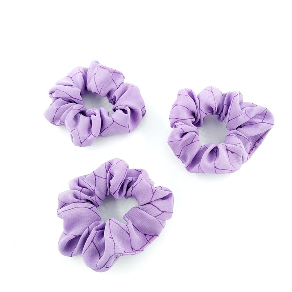 Scrunchie Purple Lines - λαστιχάκια μαλλιών - 2
