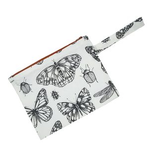 Pouch Butterfly medium 27.5x22cm - ύφασμα, καλλυντικών, ταξιδίου, μικρές, φθηνές