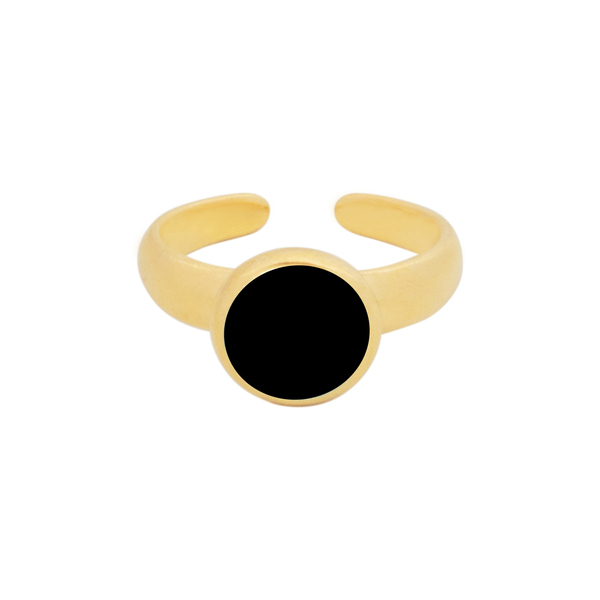 Δαχτυλίδι Επίχρυσο "Color Dots" - επιχρυσωμένα, ορείχαλκος, μικρά, boho, αυξομειούμενα - 3