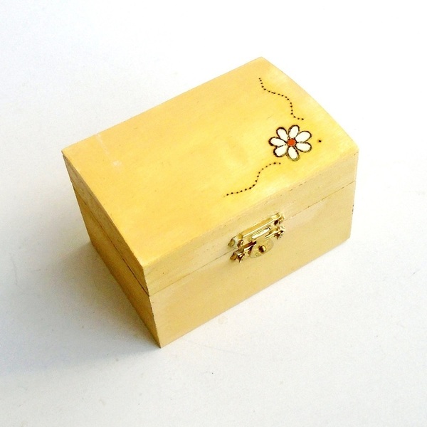 Ξύλινο κουτί και βότσαλο, ζωγραφισμένα, με θετικό μήνυμα. - ζωγραφισμένα στο χέρι, πέτρα, σετ δώρου - 2