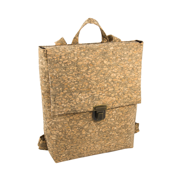 Τσάντα Πλάτης Φελλός "Woody Backpack" - ιδιαίτερο, μοναδικό, χειροποίητα, τσάντα, σακίδια πλάτης, unique, unisex, φελλός, βαμβάκι, minimal, πλάτης, μεγάλες, all day