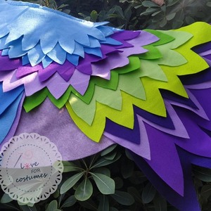 Halloween Κολιμπρί κάπα φτερών διαμέτρου 90cm - φτερό, παιχνίδια, γενέθλια - 2