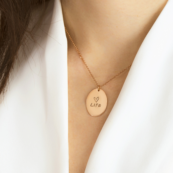Κολιέ Love Life Ασήμι 925 - charms, ιδιαίτερο, δώρα γενεθλίων, δώρα για γυναίκες - 2