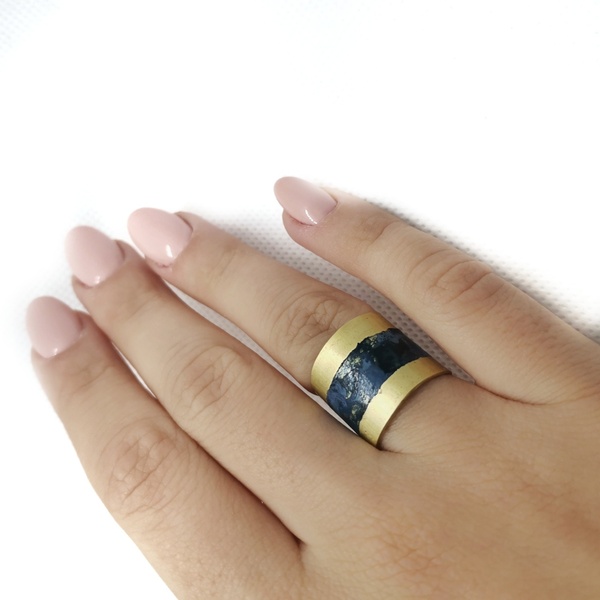 "Magica ring" γυναικείο δαχτυλίδι από ορείχαλκο και σμάλτο - ορείχαλκος, αυξομειούμενα - 2