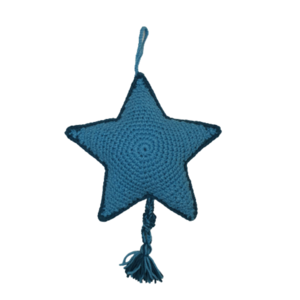 Πλεκτό διακοσμητικό μπρελόκ μικρό αστέρι 16 εκατοστά - αστέρι, λούτρινα, amigurumi, δώρο γέννησης