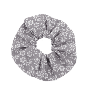 Scrunchie Grey Flow - ύφασμα, λαστιχάκια μαλλιών