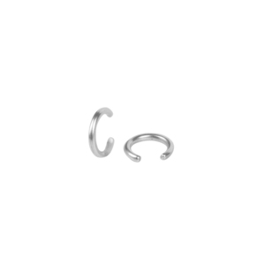 Ear Cuffs λεπτά από επαργυρωμένο ορείχαλκο - επάργυρα, μικρά