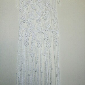 Μακραμέ κουρτινάκι τοίχου "Κλαδιά" - διακόσμηση, μακραμέ, διακόσμηση βεράντας - 2