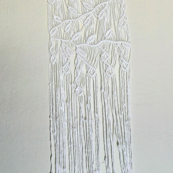 Μακραμέ κουρτινάκι τοίχου "Κλαδιά" - διακόσμηση, μακραμέ, διακόσμηση βεράντας - 4