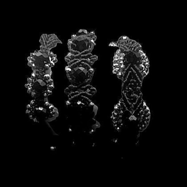 macrame flower bracelet - μακραμέ, κορδόνια, χεριού, αυξομειούμενα - 2