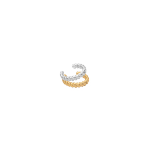 Ear Cuff "Slim Braid" - επάργυρα, μικρά, boho - 4