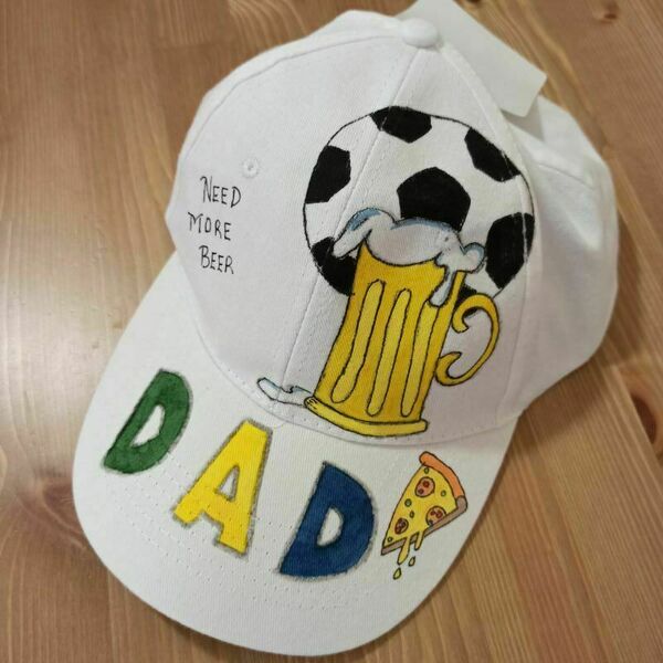 καπέλο jockey για τoν μπαμπά i need more beer (χρειάζομαι περισσότερη μπύρα) - όνομα - μονόγραμμα, ήλιος, καπέλο, δώρα για τον μπαμπά - 2