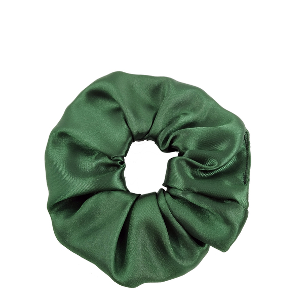 Σετ 3 scrunchies πράσινο, Μπορντό, Μαύρο - λαστιχάκια μαλλιών - 4