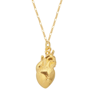 Κολιέ Καρδιά "Heart It" - charms, επιχρυσωμένα, καρδιά, επάργυρα, κοντά - 2