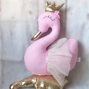 Μαξιλάρι κύκνος ροζ - κορίτσι, πριγκίπισσα, κύκνος, μαξιλάρια - 2