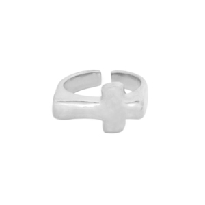 Δαχτυλίδι Αυξομειούμενο "Cross" - chevalier, επιχρυσωμένα, επάργυρα, μικρά, boho, αυξομειούμενα - 2