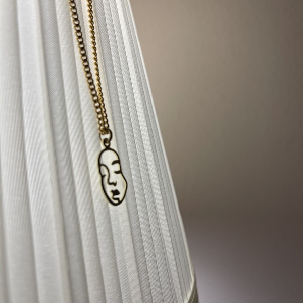 Alcmene necklace - charms, επιχρυσωμένα, ασήμι 925, κοντά - 3