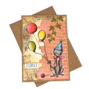 Κάρτα γενεθλίων με γατούλα - γάτα, γενέθλια, επέτειος, χιουμοριστικό