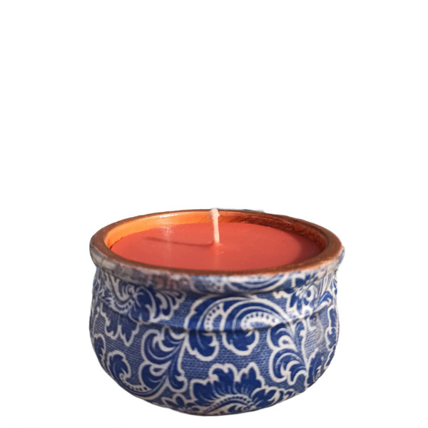 Αρωματικό κερί σε πήλινο δοχείο - πηλός, αρωματικά κεριά