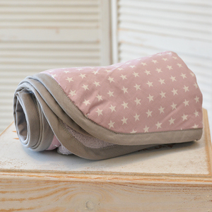 Βρεφική πετσέτα κάπα με κουκούλα "Stars" - κορίτσι, αγόρι, πετσέτες - 3