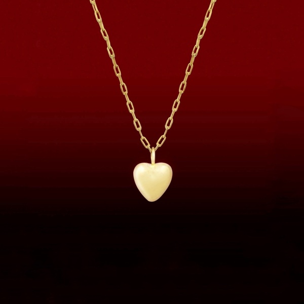 Μενταγιόν καρδιά χειροποίητη ασημένια με χρυσό 14κ. Καρδιά υψηλού γυαλίσματος, ιδιαίτερο μινιμαλιστικό δώρο Αγίου Βαλεντίνου. - ασήμι, charms, επιχρυσωμένα, καρδιά, χειροποίητα, minimal - 4