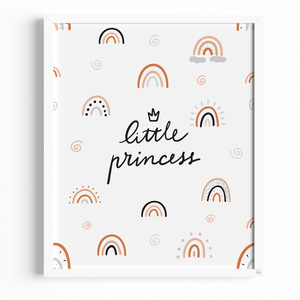 Ξύλινο παιδικό καδράκι "Μικρή Πριγκίπησσα"|Παιδικό Δωμάτιο 21x30εκ - πίνακες & κάδρα, δώρο, αναμνηστικά, ζωάκια