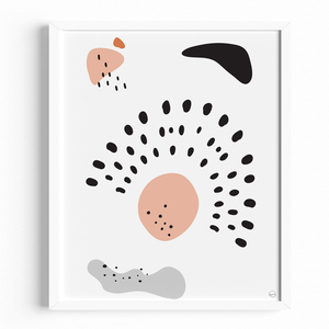 Ξύλινο Καδράκι με "Αφηρημένο Σχέδιο Γ"|21x30|Διακόσμηση Τοίχου - πίνακες & κάδρα, minimal, δώρα γενεθλίων, δώρο γέννησης, πίνακες ζωγραφικής