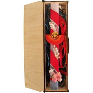 Λαμπάδα "Γκέισα" σε ξύλινο κουτί (30cm) - κορίτσι, λαμπάδες, για ενήλικες, για εφήβους, πασχαλινά δώρα - 2