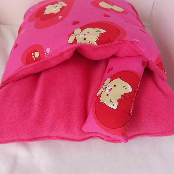 Sleeping bag, κρεβάτι για γάτες ροζ - 2
