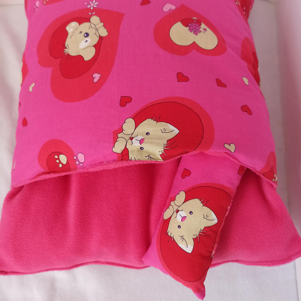 Sleeping bag, κρεβάτι για γάτες ροζ - 5