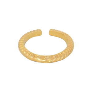 Δαχτυλίδι Βεράκι Αυξομειούμενο "Braided Barre" - επιχρυσωμένα, επάργυρα, βεράκια, boho, αυξομειούμενα - 3