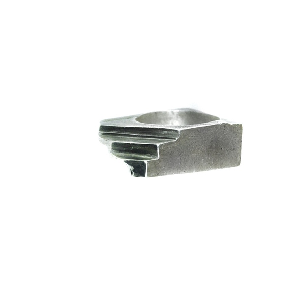 Δαχτυλίδι μασίφ ασημένιο - statement, ασήμι 925, σταθερά, μεγάλα - 4