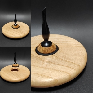Ξύλινο χειροποίητο επιτραπέζιο διακοσμητικό - ξύλο, βάζα & μπολ - 2