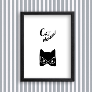 Cat Woman - Ψηφιακή εκτύπωση - εκτύπωση, αφίσες - 2