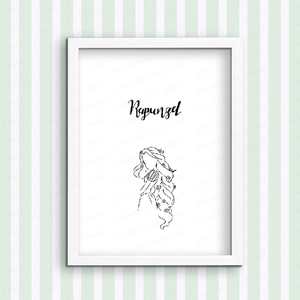 Rapunzel - Ψηφιακή εκτύπωση - αφίσες, πριγκίπισσα, artprint